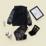 Children Boys Camo Raglan Hoodie Top Jogger Pant Tracksuit Outfits Kids Boy's Clothing Sets