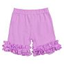 Children Clothes No Moq and Rts Cotton Baby Girl Clothes Icing Ruffle Shorts Stock Solid Color Kids Girls Shorts