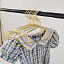 Children Clothing Hangers with Non Slip Grooves Aluminum Alloy Hangers Heavy Duty Space Saving Hanger for Daily Life