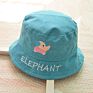 Children Cute Animal Cartoon Logo Cotton Fishermen Sun Hats Bucket Caps