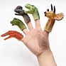 Children Early Educational Animal Toys Silicone Dinosaur Finger Puppet Set