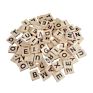 Children Learning Alphabet Wood Chips Safe Friendly Diy Handmade Wood Slices