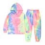 Children Wear Cotton Tie Dye Toddlers Kids Sweatsuit Jogging Suit Hoodie Set Fall Clothes for Kids Rs01015
