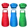 Children's Aprons Cooking Baking Chef Kids Kitchen Apron Chef Hat Set