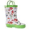 Children's Waterproof Customized Rubber Shoes Footwear with Handle Kindly Kids Rain Boots