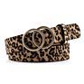 Chinber Fashionable Leopard Snake Zebra Pattern Leather Belt for Women