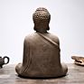 Chinese Style Robes of Sakyamuni Sitting Statue of Buddha Statue Resin Crafts Home Decoration Ornaments