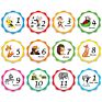 Christmas Trend Newborn Baby Photo Prop First Year Birthday Gift Milestone Monthly Belly Stickers