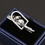 Chrome Stainless Tie Clips Guitar Lizard Dinosaur Bird Sword Pen Shape Tie Clip for Men Necktie Clips Pin for Mens Gift