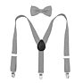 Classic Kids Boys and Girls Printed Polka Dots Suspenders with Bowties for Garments Accessories or Daily Decorations