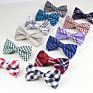 Classical Men's Bow Tie Plaid Striped Flexible Bowtie Smooth Necktie Soft Matte Butterfly Decorative Pattern Color Ties