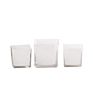 Clear Cube Square Glass Vase For
