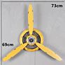 Club Vintage Industrial Loft Style Iron Airplane Propeller Wall Decoration Clock