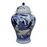 Collectable Chinese Ceramic Hand Painted Blue-And-White Ginger Jar