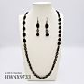 Coloful Crystal Beaded Vintage Antique Bronze Womens Tassel Multilayer Necklace Set