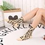 Colorful Leopard Print Cotton Socks