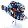 Cotton Soft Top Cartoon Animals Printed Baby Kids Sun Sunshade Fisherman Bucket Hat