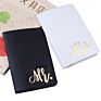 Couple Black and White Pu Passport Case Mrs Mr Passport Cover