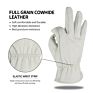 Cowhide Leather Gloves for Working Driving Gardening