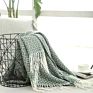 Cozy 100%Polyester Soft Sofa Throw Cover Knitted Decorative Blanket