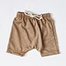 Cozy Sweatpants Drawstrings Army Green French Terry Harem Shorts Kids