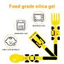 Creative Dinneractive 3D Pushdozer Navvy Scraper Kids Tableware Practical Children Cartoon Tableware Dining Set for Kids