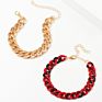 Creative Double Layer Resin Bracelet Simple Personality Chain Bracelet
