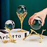 Creative Modern Minimalist Metal Art Craft Furnishings Decor Tabletop Restaurant Interior Crystal Ball Ornaments Home Decoration