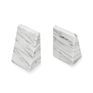 Creative Natural Polished Decoration Black and White Marble Bookends 10*6.5*15Cm