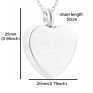 Cremation Jewelry Stainless Steel Urn Necklace Pet Ashes Souvenir Ashes Jewelry Cremation Urn with Filling Kit