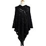 Crocheted Hollowed Out Cape Oversized Sweater Female Knitwear Clothing Irregular Poncho Women Capes