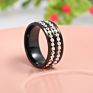 Cross-Border Diamond Ring Stainless Steel Jewelry Direct Price Women Gold Full Crysta Ring Zircon