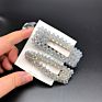 Crystal Crushed Stone Hair Clips with Pearls Rhinestone Bobby Pins Hair Accessories for Lady Girls