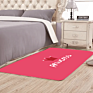 Crystal Velvet Luxury Soft Flamingo Decoration Square Pink Carpets Bedroom Rugs