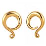 Customised Stainless Steel Twist Hooks Pvd Plating Ear Hanger Weights Ear Piercing Tunnels Stretcher