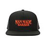 Customized 5 Panel Black Flat Brim Structured Embroidered Logo Mesh Back Snapback Closure Trucker Hat