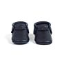 Customized Black Color Toddler Moccasins Shoes Soft Leather Baby Moccasins