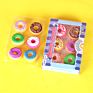 Customized Candy Donuts Erasers, Stationery Cartoon Kawaii Eraser for Kids