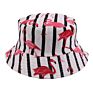 Customized Embroidered Canvas Boys Wide Brim Flamingo Full Print Bucket Hat