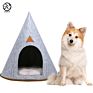 Customized Hill Design Cat Houses Grey Felt Pet Cave Bed Light Grey Felt Pet Bed with Cushion