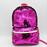 Customized Lightweight Children Girls School Bag Kids Travel Sequin Backpack