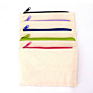 Customized Logo Cotton Canvas Colorful Pouch Bag Pencil Case Bag with Zipper