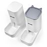 Customized Logo Plastic Auto Dog Cat Feeding Bowls Pets Food Water Drink Dispenser Automatic Pet Feeder