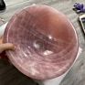 Customized Natural Hand Carved Crystal Bowl Gemstone Healing Folk Crafts Rose Quartz Sink