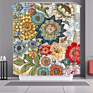 Customized Polyester Waterproof Shower Curtain 3D Digital Printing Bathroom Curtain Partition Curtain