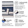 Customized Portable Jacquard Knitted Acrylic Mexican Yoga Blanket