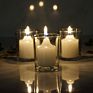 Customized Wedding Decoration Tea Light Holder Set Clear Glass Votive Candle Holder Set