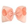 Cute 8 Inch Grosgrain Solid Color Bowknot Hair Bows with Clips Handmade Price Kid Girls Hair Accessories