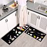 Cute Cartoon Sucking Water and Oil Kitchen Mats Kitchen anti Slip Mat Home Stain Resistance Kitchen Floor Mat Waterproof