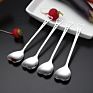 Cute Heart Design Dessert Ice Cream Spoon Stainless Steel All-Purpose Spoons